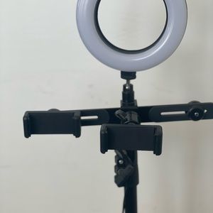 Sunpak  6” bicolor LED Ringlight kit - black
